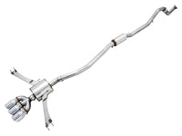 AWE Tuning 2016+ Honda Civic Si Touring Edition Exhaust w/Front Pipe & Triple Chrome Silver Tips