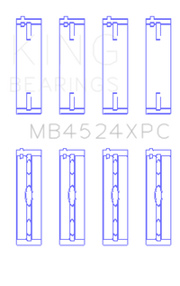 King Engine Bearings Nissan VR38DETT (Size .026) pMaxKote Performance Main Bearing Set