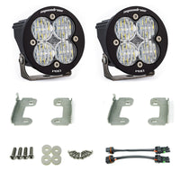 Baja Designs 07-09 Wrangler JK w/OE Bumper Squadron R Pro Fog Pocket Kit - Clear