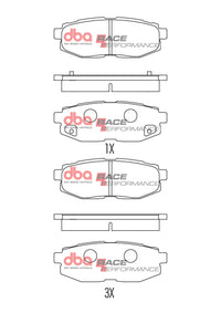 DBA 2012+ Subaru BRZ / 2012+ Toyota 86/GR 86 Rear RP Performance Brake Pads