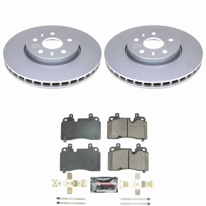 Power Stop 20-25 Chevrolet Corvette Front Z23 Coated Brake Kit