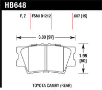 Hawk 2013-2014 Lexus ES300h HPS 5.0 Rear Brake Pads