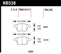 Hawk Performance Ceramic Street Brake Pads