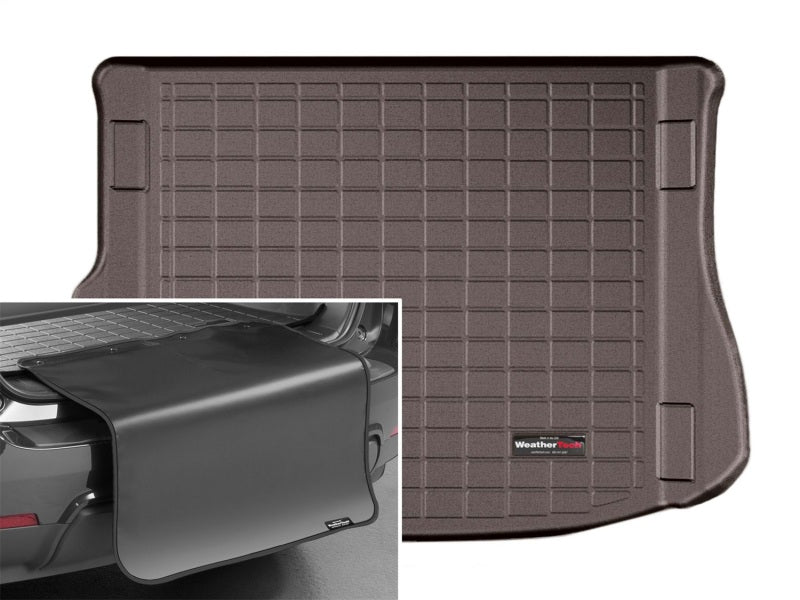 WeatherTech 2012+ Land Rover Range Rover Evoque 5-Door Cargo Liners With Bumper Protector - Cocoa