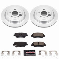 Power Stop 16-18 Cadillac ATS Rear Z23 Coated Brake Kit