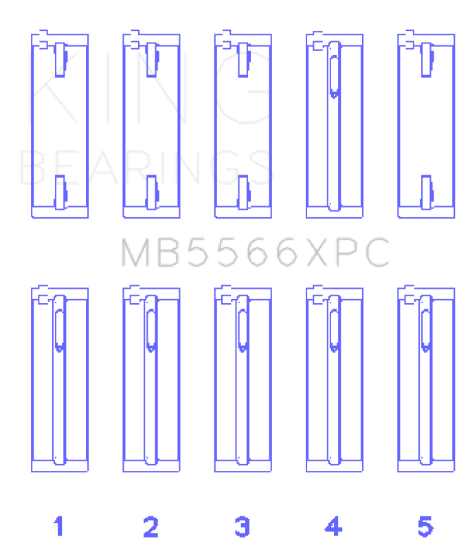 King Engine Bearings Audi/VW ABL/ ADY/ AHH/ AKS Main Bearing Set