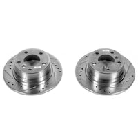 Power Stop 03-05 BMW Z4 Rear Evolution Drilled & Slotted Rotors - Pair