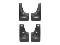 WeatherTech 07 GMC Sierra No Drill Mudflaps - Black