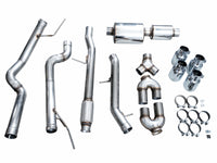 AWE Tuning 2021+ GMC Suburban/Yukon XL 5.3L 0FG Split Rear Exit Catback - Quad Chrome Silver Tips