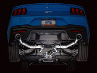 AWE 2024 Ford Mustang GT Fastback S650 RWD Track Edition Cat-Back Exhaust w/ Dual Chrome Silver Tips