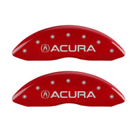 MGP 4 Caliper Covers Front Acura Rear MDX Red Finish Silver Characters