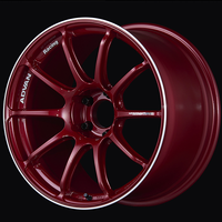 Advan RSIII 18x9.0 / +25 Offset / 5x114.3 / 73mm Bore / Racing Candy Red and Ring