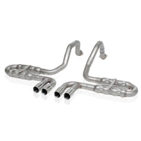 Stainless Works 1997-04 Corvette C5 2-1/2in Axle Back Quad Rolled Edge Tips