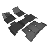 3D MAXpider 2023 Toyota Sequoia Kagu 1st 2nd 3rd Row - Set (Black)