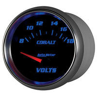 AutoMeter Gauge Voltmeter 2-5/8in. 18V Electric Cobalt