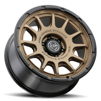 ICON Alloys Rancho 20x9 / 6x5.5 / 16mm / 5.625in BS Satin Bronze w/ Gloss Black Lip Wheel