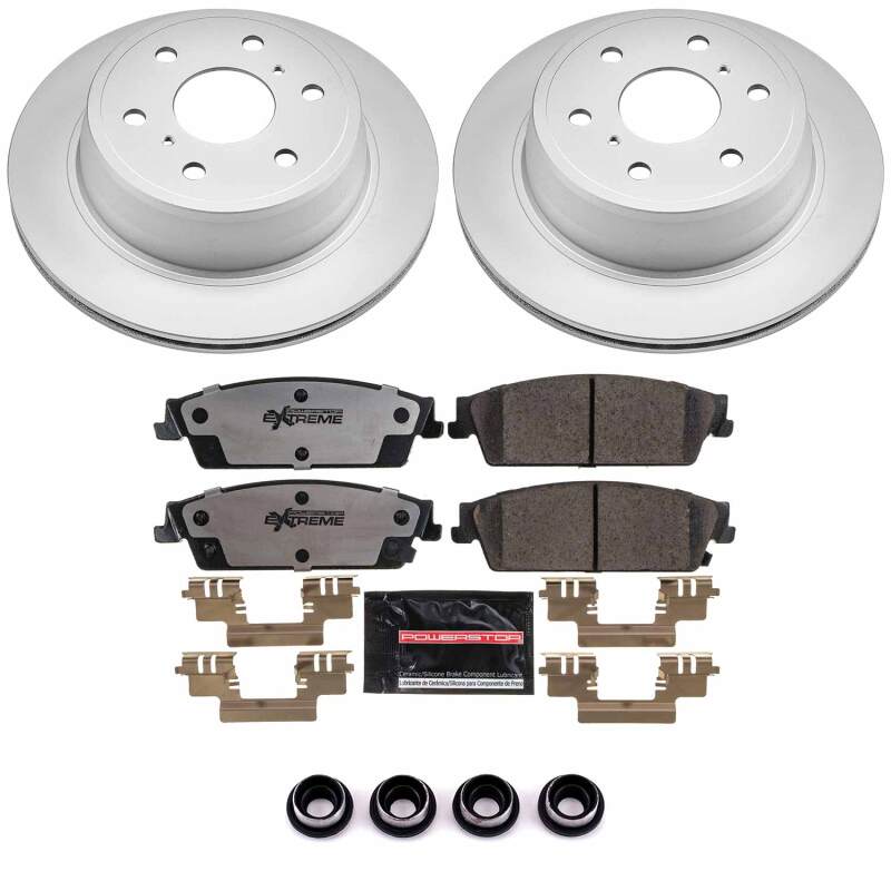 Power Stop 07-14 Cadillac Escalade Rear Z36 Coated Truck & Tow Brake Kit