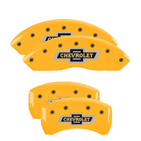 MGP 4 Caliper Covers Engraved F & R 100 Anniversary Yellow Finish Black Char 2019 Chevrolet Colorado