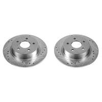 Power Stop 13-18 Ford C-Max Rear Evolution Drilled & Slotted Rotors - Pair