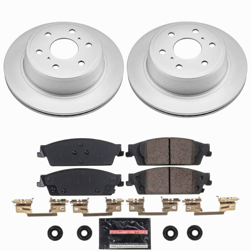 Power Stop 15-20 Cadillac Escalade Rear Z23 Coated Brake Kit