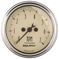 Autometer 2-1/16in Antique Beige In-Dash 7K RPM Tachometer Gauge