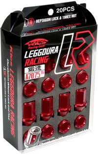 Project Kics 12X1.50 Gunmetal Leggdura Racing Lug Nuts - 16 PCS