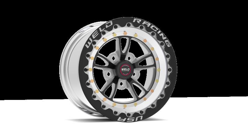 Weld RT Full Throttle 15x10 / 5x4.5 / 7.5in. BS Black Wheel - Single Beadlock