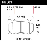 Hawk 10-12 Infiniti FX50 / 09-12 G37 / 09-13 Nissan 370Z DTC-30 Race Front Brake Pads