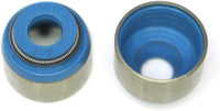 BLOX Racing Honda 5.5mm Valve Stem Seals Blue FKM - Set of 16 (Fits Both Intake & Exhaust)