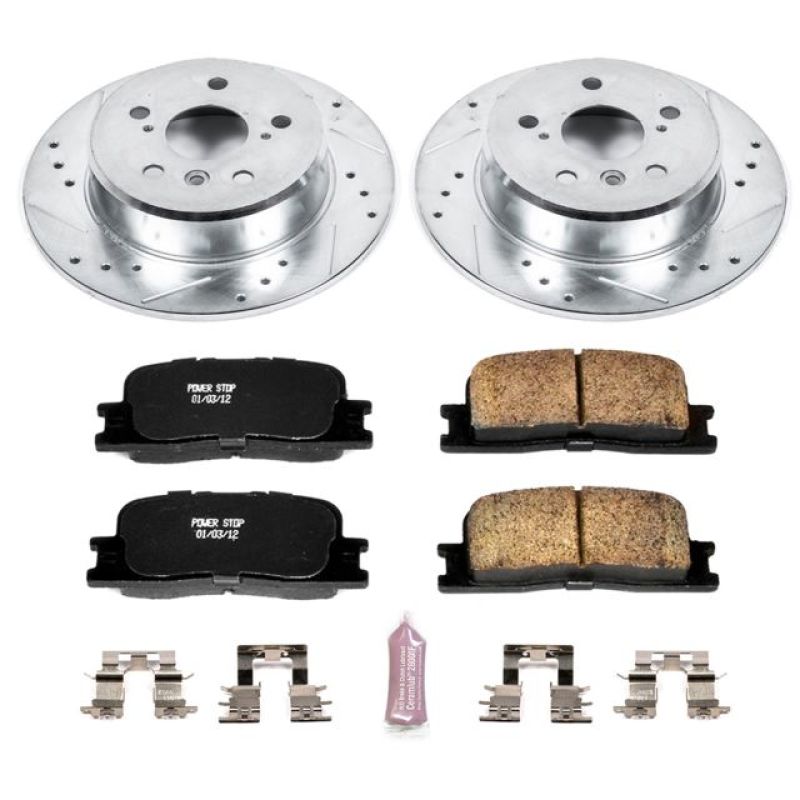 Power Stop 01-03 Toyota Highlander Rear Z23 Evolution Sport Brake Kit