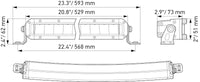Hella Universal Black Magic 20in Tough Slim Curved Light Bar - Spot & Flood Light