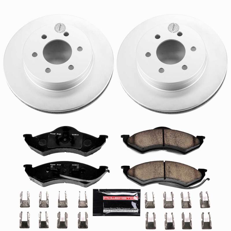 Power Stop 1999 Dodge Dakota Front Z23 Coated Brake Kit