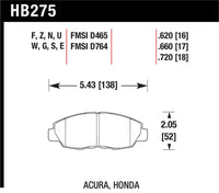 Hawk 96-15 Honda Civic (Coupe/Sedan) DTC-70 Race Front Brake Pads