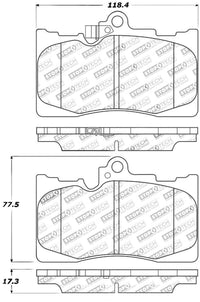 StopTech Performance 06 Lexus GS300/430 / 07-08 GS350 / 06-08 IS350 Front Brake Pads