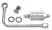 Edelbrock 3/8In Hard Fuel Line w/ -6 B-Nut and Polished Filter