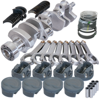 Eagle Chevy 350 1Pc 3.750in Crank 6.000in H-Beam -16cc Inv Dome 4.040in Pistons Balanced Assembly