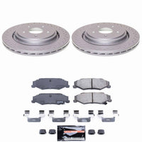 Power Stop 06-09 Cadillac XLR Rear Z23 Coated Brake Kit