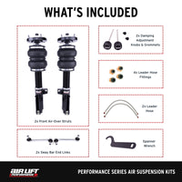 Air Lift Performance 2005-2014 Ford Mustang (S197) Front Kit (3/8 Fittings Not Included)