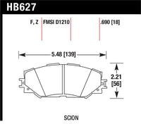 Hawk Performance Ceramic Street Brake Pads