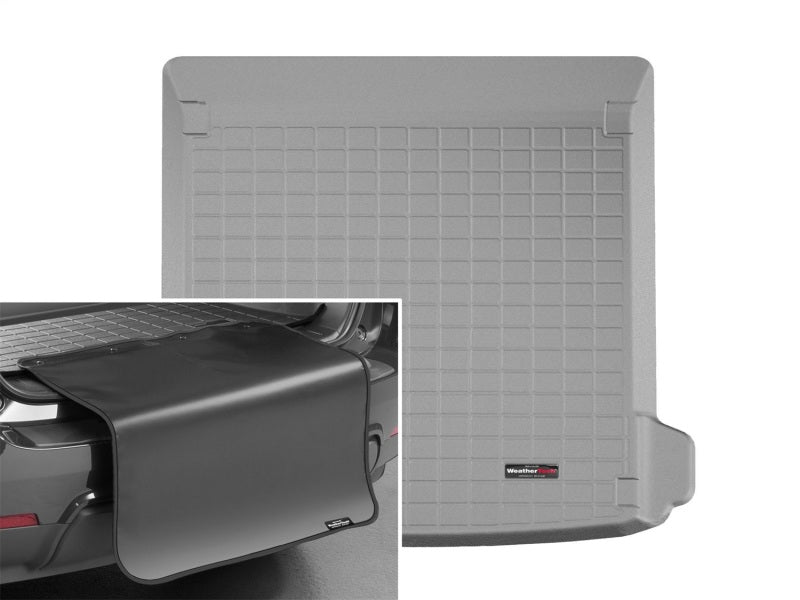 WeatherTech 2019+ Audi Q8 Cargo w/ Bumper Protector - Grey