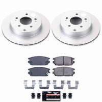 Power Stop 06-12 Mitsubishi Eclipse Rear Z23 Coated Brake Kit
