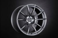SSR GTX01 17x7 5x100 50mm Offset Dark Silver Wheel