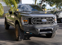Go Rhino 21-23 Ford F-150 (4dr) Element Front Bumper w/ Fixed Light Bar Mount - Tex. Blk