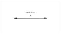 Fleece Performance 9in High Pressure Fuel Line (8mm x 3.5mm Line M14x1.5 Nuts)