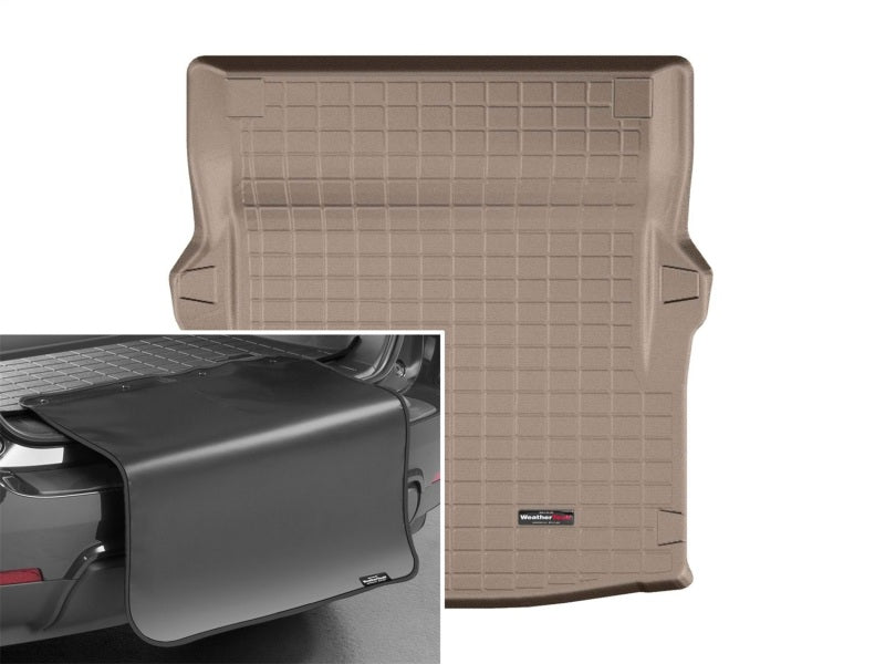 WeatherTech 10-16 Mercedes-Benz CLS-Class Coupe Cargo Liners w/ Bumper Protector - Tan