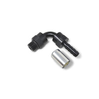 Russell Hose End Crimp On 10 Sae Port Male To -8 Hose 90 Deg Swivel Blk Anodized