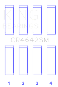 King Engine Bearings Toyota 1/2Nr-Fe (Size +0.50mm) Connecting Rod Bearing Set