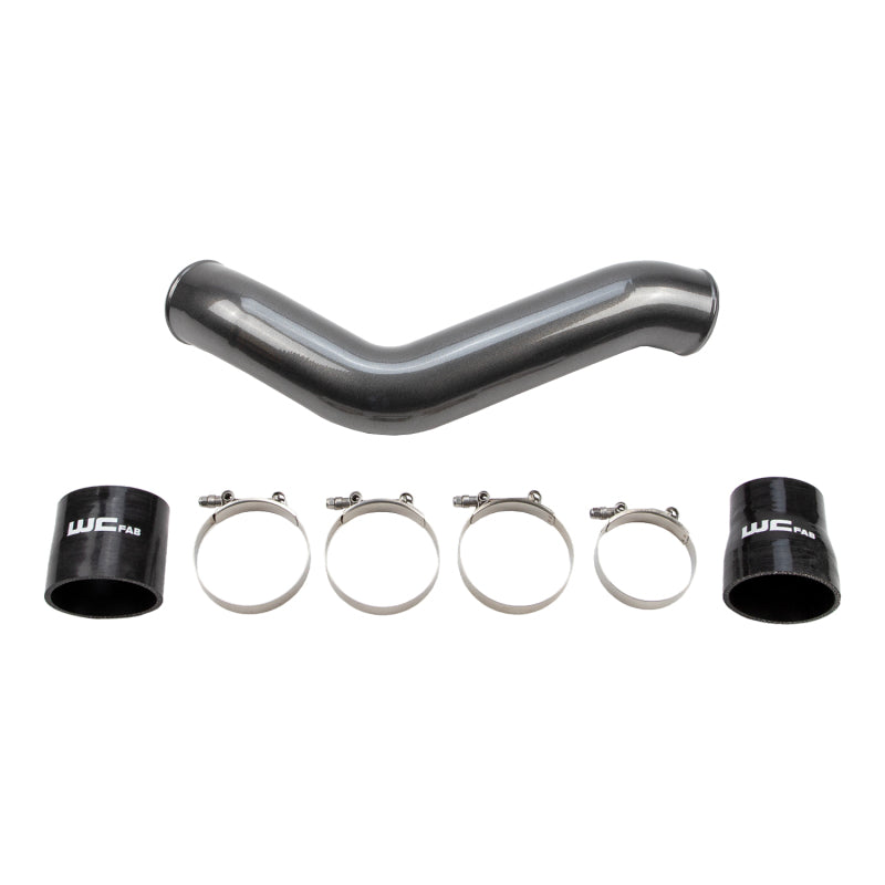 Wehrli 19-24 Cummins 6.7L Driver Side 3.5in Intercooler Pipe - Cat Yellow
