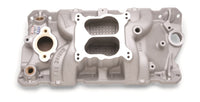 Edelbrock Manifold SBC 23-Degree Marine RPM 1955-1986 w/ Brass