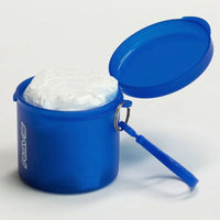 Rays Foldable Poncho Transparent White / Blue Case